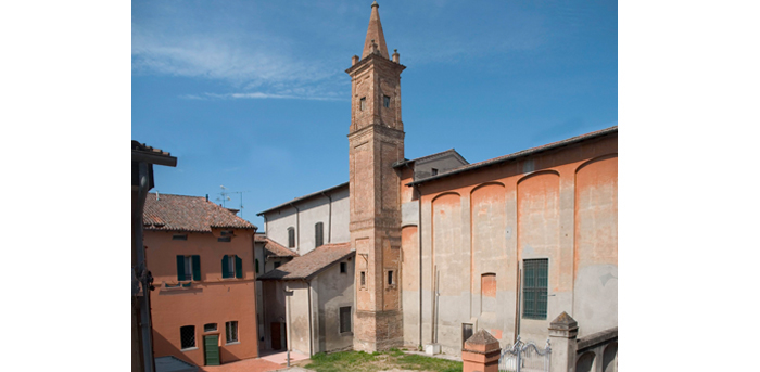 The back of the church in Via Garibaldi 