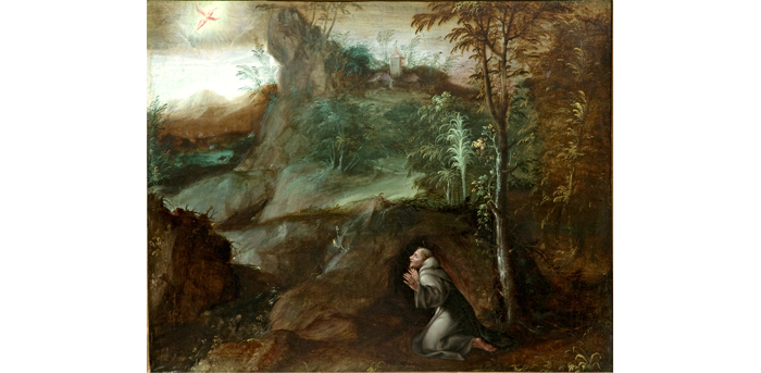 L. Fontana, San Francesco riceve le stimmate, seconda metà del XVI sec, Olio su tela, cm 53x66